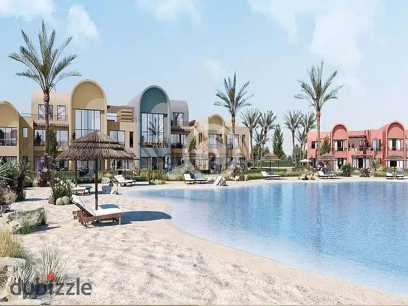 Own your fully finished chalet with two rooms in El Gouna Orascom with a distinctive sea view, with installments over 5 years 1