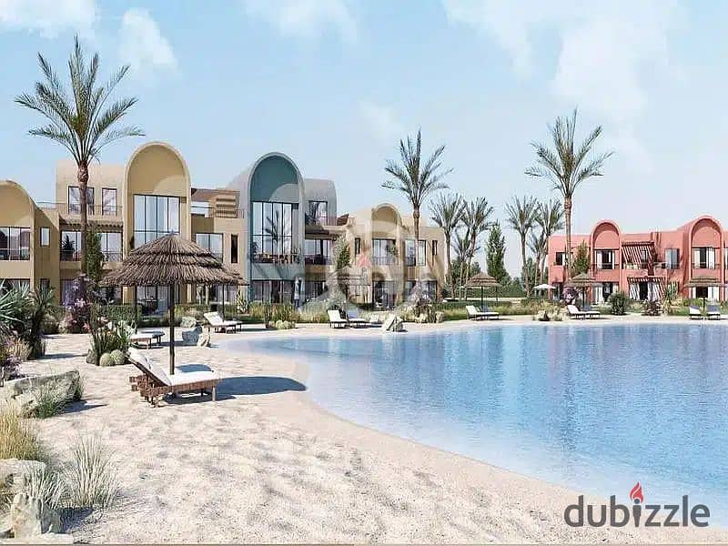 Own your fully finished chalet with two rooms in El Gouna Orascom with a distinctive sea view, with installments over 5 years 3