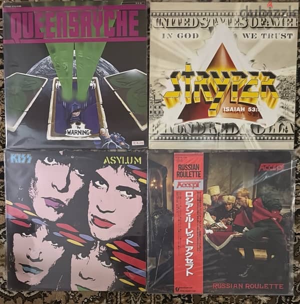 rock vinyl  records used Japanese press 16