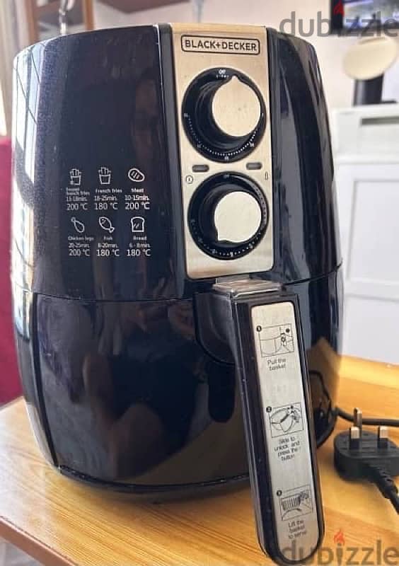 air fryer  black and decker 1