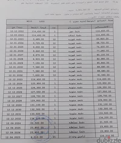 74 متر للبيع بسعر لقطة b12