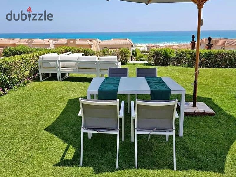 Villa directly overlooking the beach for sale, finished in installments, in Telal North Coast 3