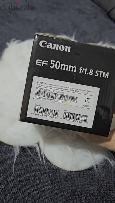 عدسة كانون 50mm ef 1.8 stm