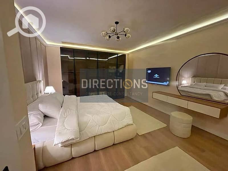 Next to Cairo Airport, a fully finished apartment with air conditioners and a kitchen in the Volare Sheraton Compound, Heliopolis, near Al-Ahly Club 4