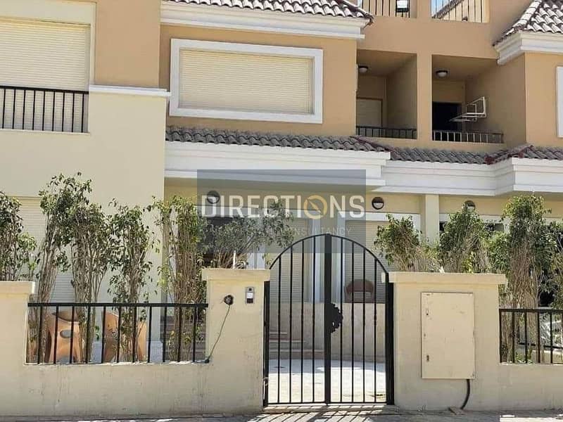 Townhouse villa for sale in Mostakbal City from MNHD | The Butterfly | Beside Madinaty + pentouse + swimming pool view and a panoramic view of lagoon 9