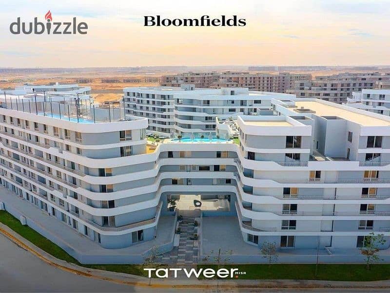 Apartment for sale in Bloomfields New Cairo next to Madinaty 6