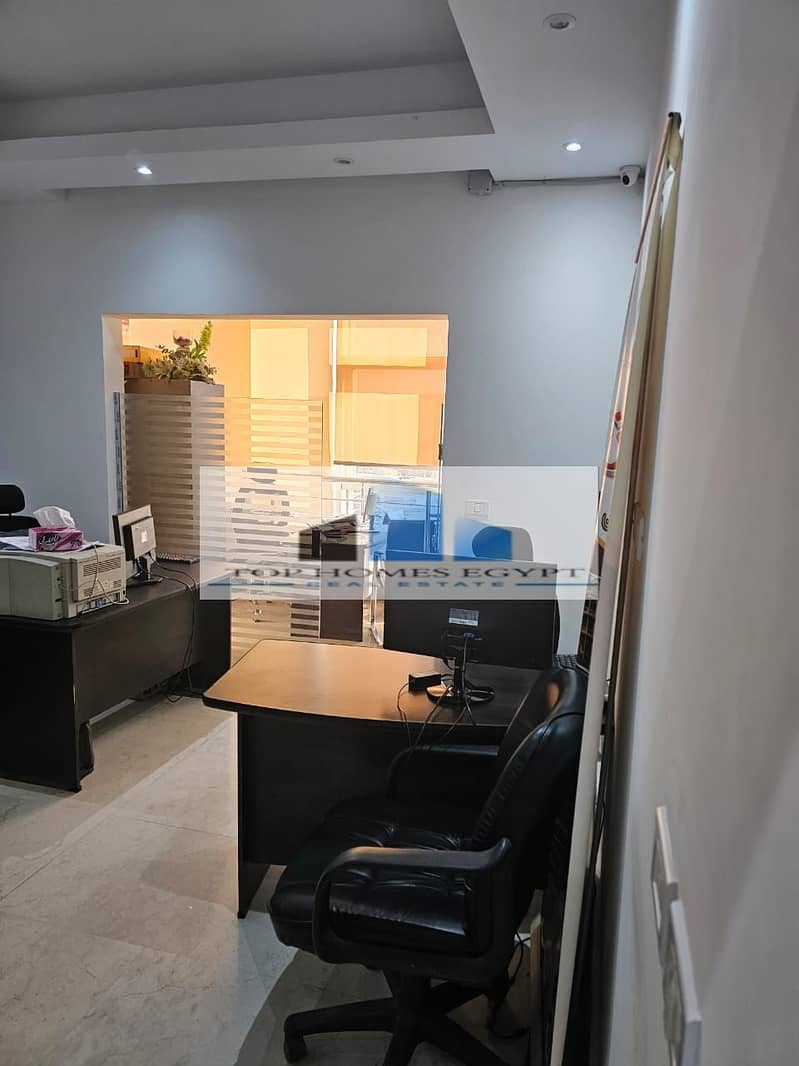 Office space for rent 106 SQM in a prime location in Pearl Des Rois - 5th Settlement 7