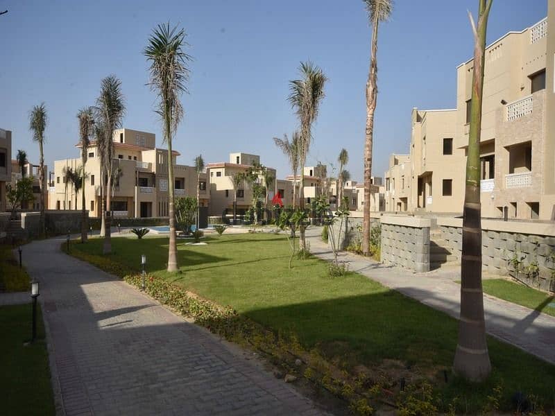 Villa for sale, twin house, 252 sqm, in Green 4 Compound, next to Palm Hills and near Sheikh Zayed 13