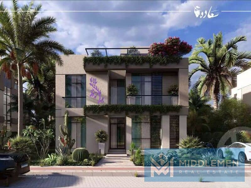 town house 280 m prime location directly on lake saada new cairo 7