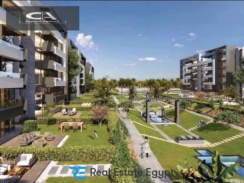 Apartment for sale next to Park View Hassan Allam, with a 10% down payment In the heart of the Fifth Settlement | Evelyn Compound 27% cash discount * 11