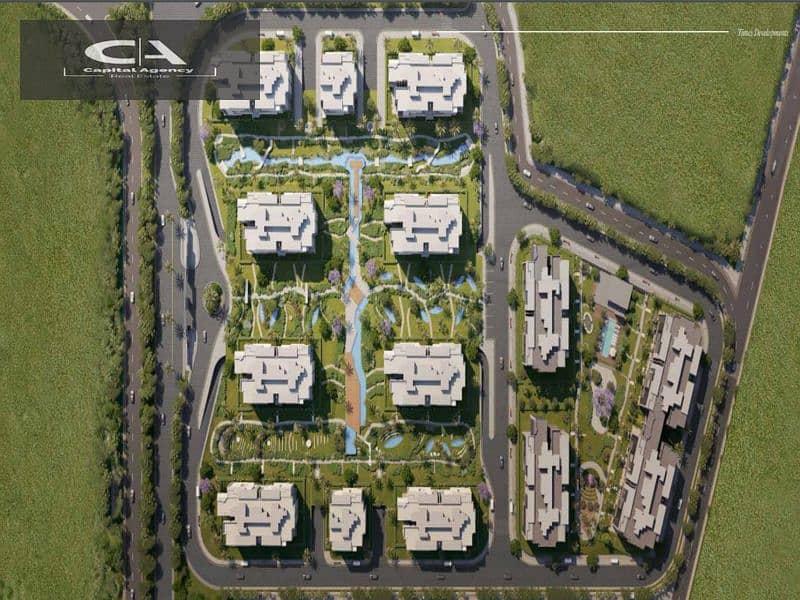 Two-room apartment for sale next to Park View Hassan Allam, 0% down payment with equal installments | In the heart of the Fifth Settlement | Avelin 17