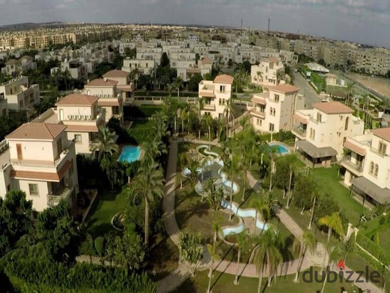 Villa for sale, twin house, 303 sqm, Greens View Compound, very distinctive in Sheikh Zayed 3