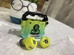 GravaStar Earbuds Neon Green - P7-GRN (like new)