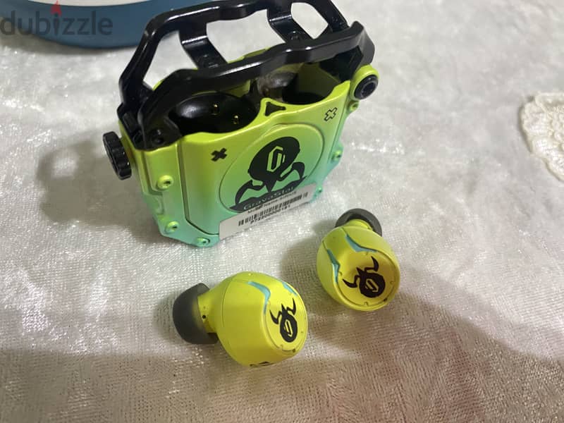 GravaStar Earbuds Neon Green - P7-GRN (like new) 1