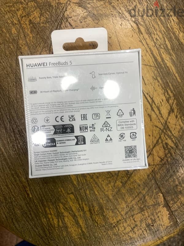 Huawei Freebuds 5 white جديد متبرشم 1