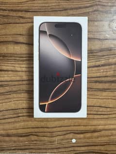 Iphone 16 pro max desert titanium 256 sealed