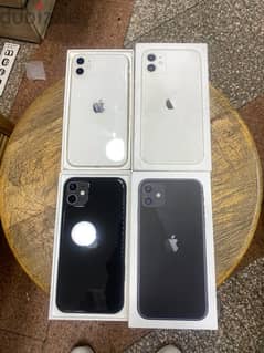 iPhone 11 128G Black White جديد