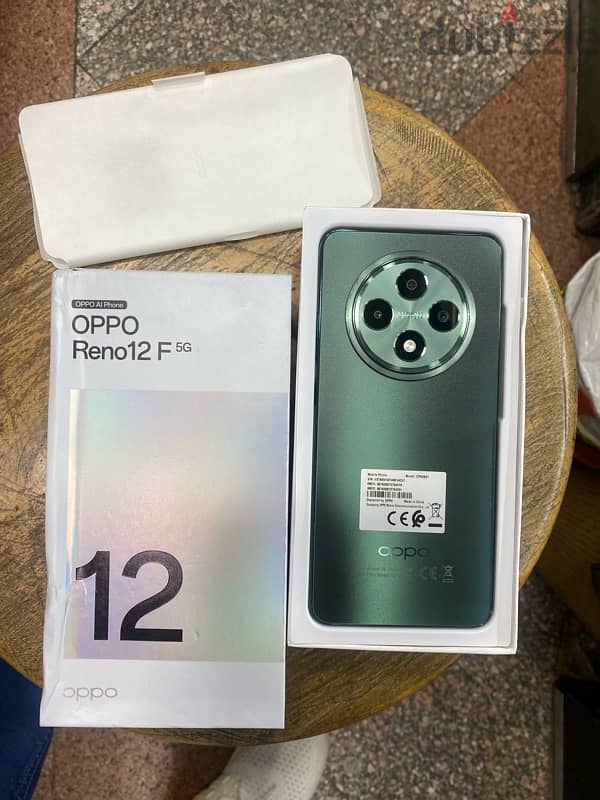 OPPO Reno 12 F 5G dual sim 256/12G Green جديد 1