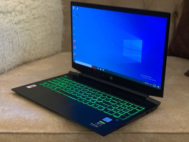 Laptop HP Gaming core i7 H جيل عاشر Nvidia GTX 1660TI Max Q Design 6G 3