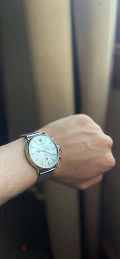 emporio Armani watch ساعة امبريو ارماني استخدمت مرة واحده