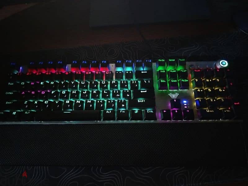 Aula F2088 Full Mechanical Gaming Keyboard renbow led, Arabic/English 4