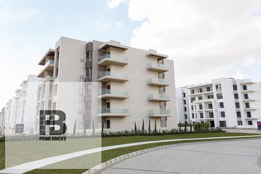 for sale FULLY FINISHED  apartment with garden 160m Ready to move in address east Next to Mountain View and Palm Hills - on the Middle Ring Road by do 7