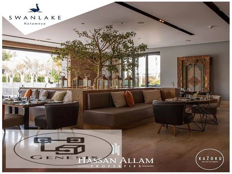 Apartment for sale 155m in Hassan Allam Swan Lake Residence in front of Rehab 3