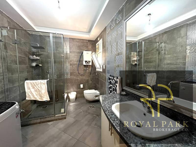 for sale in madinaty luxury apartment  special finishes with private garden 9