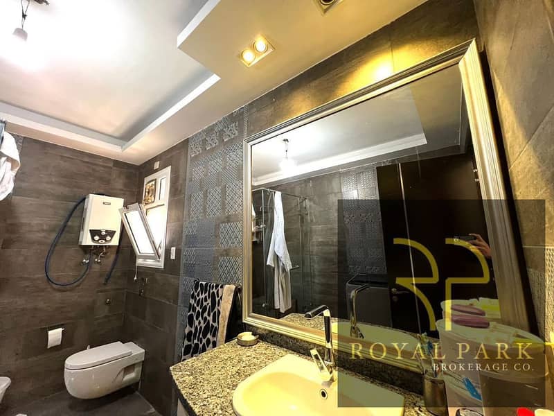 for sale in madinaty luxury apartment  special finishes with private garden 13