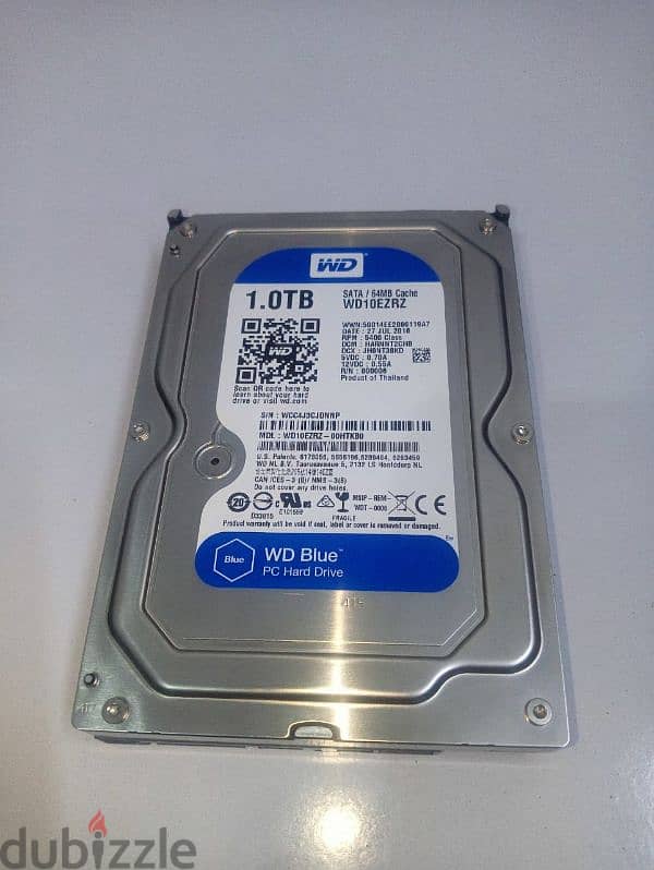 Wd blue 1tb hdd hard disk pc 5400 rpm هارد كمبيوتر 1 تيرا جديد 1