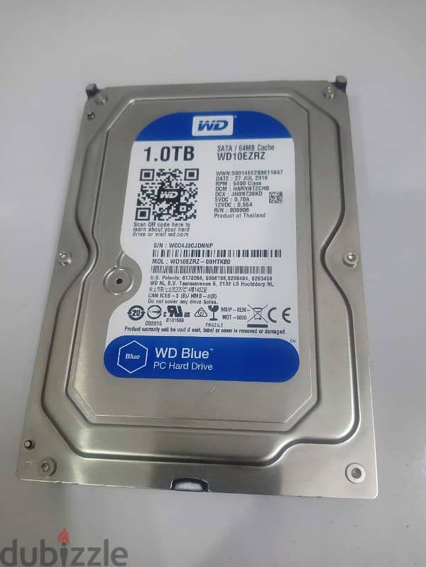 Wd blue 1tb hdd hard disk pc 5400 rpm هارد كمبيوتر 1 تيرا جديد 2