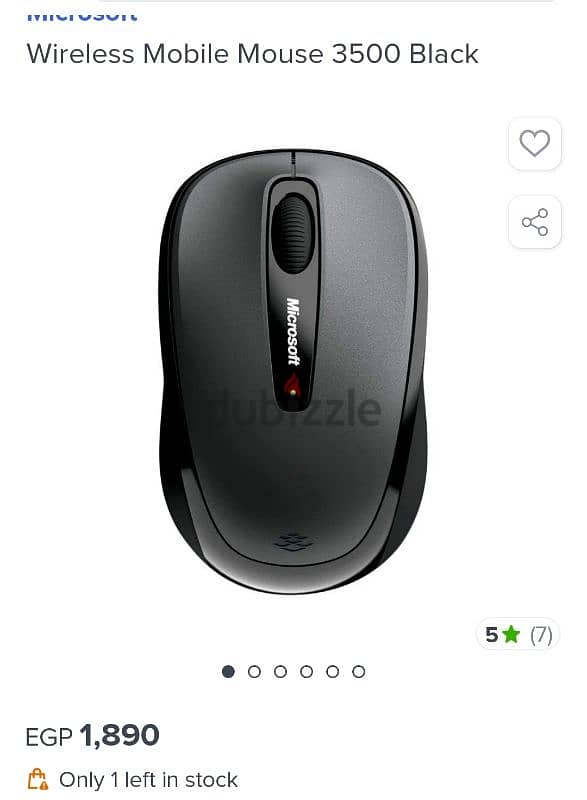 Wireless Mobile Mouse 3500 Black 0