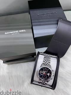 RAYMOND WEIL MEN'S AUTOMATIC MOVEMENT BLACK DIAL WATCH