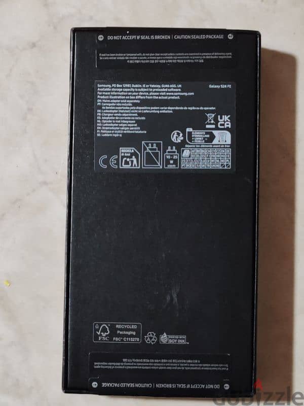 Samsung S24 FE 128 go Black NEW 1