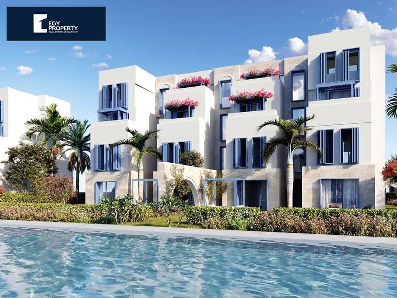 Upgrade your sea experience in your new Townhouse in Ras El Hekma and enjoy the Lagoon view with payment over 8 years 5