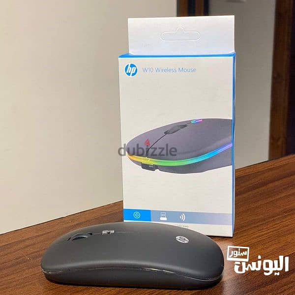 ماوس وايرلس شحن وبلوتوث hp w10 2