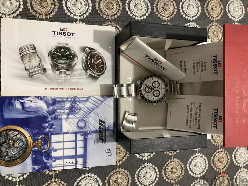 tissot watch original ساعة تيسوت اصلية بجميع مرفقتها وللتقل الزيادة 7