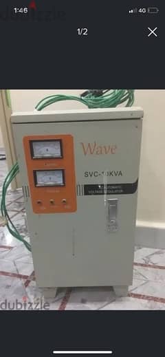 استبلايزر شبه جديد استخدام ٤ شهور فقط  ١٠ كيلو wave- SVC - 10KVA