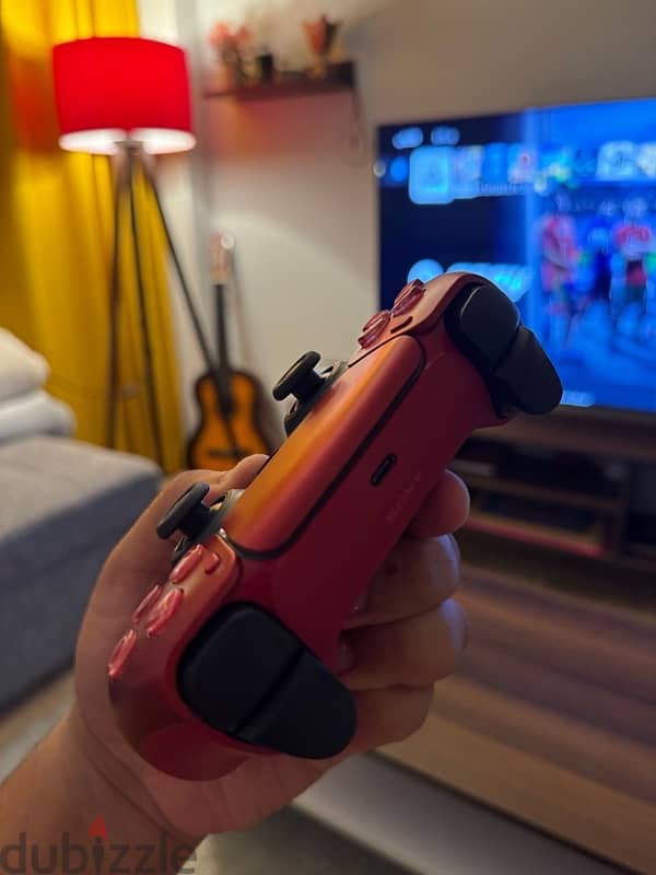 PS 5 Controller (Official Version) - Volcanic Red / دراع بلايستيشن ٥ 7