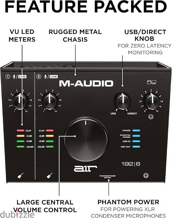 M-Audio USB Audio Interface - AIR 192|6 7