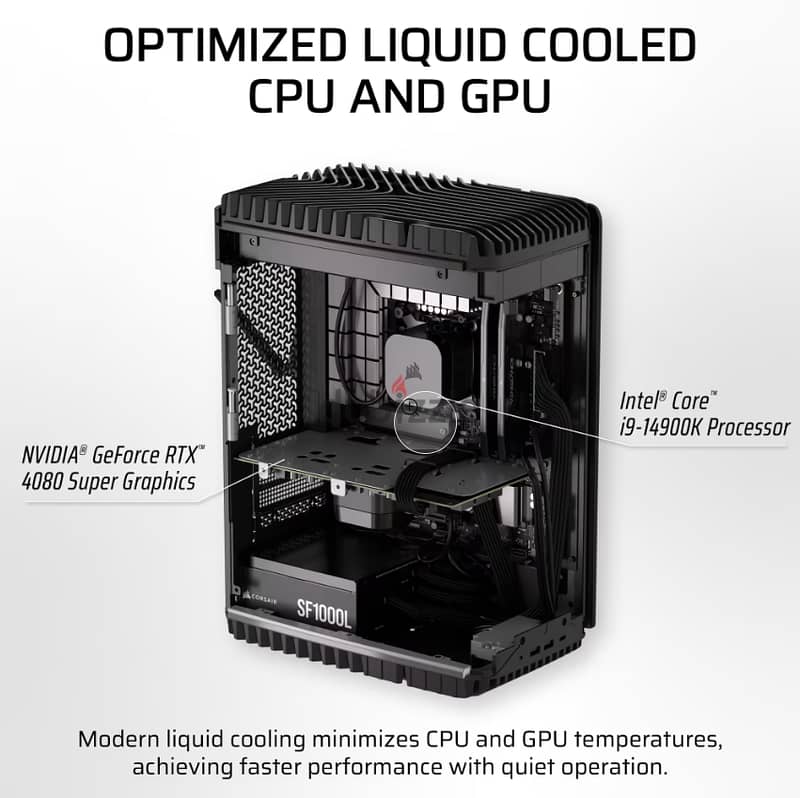 High End Gaming PC Corsair One Liquid Cooled Intel Core i9 14900K 4