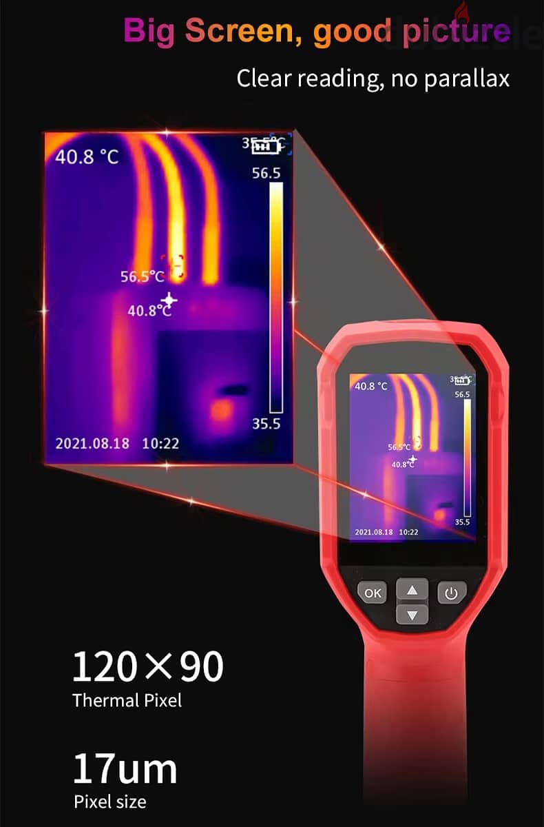 كامير حرارية للكشف عن درجة حرارة الأسطح حتى 400 درجة UNI-T موديل UTi71 12