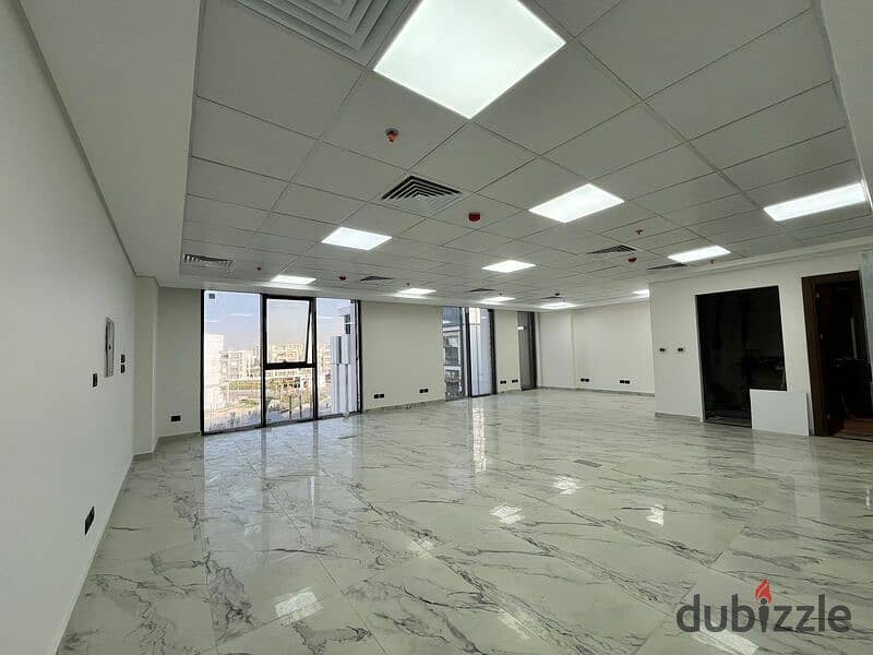 Office fully finished for rent 113 sqm in Hyde business park ready to move 8