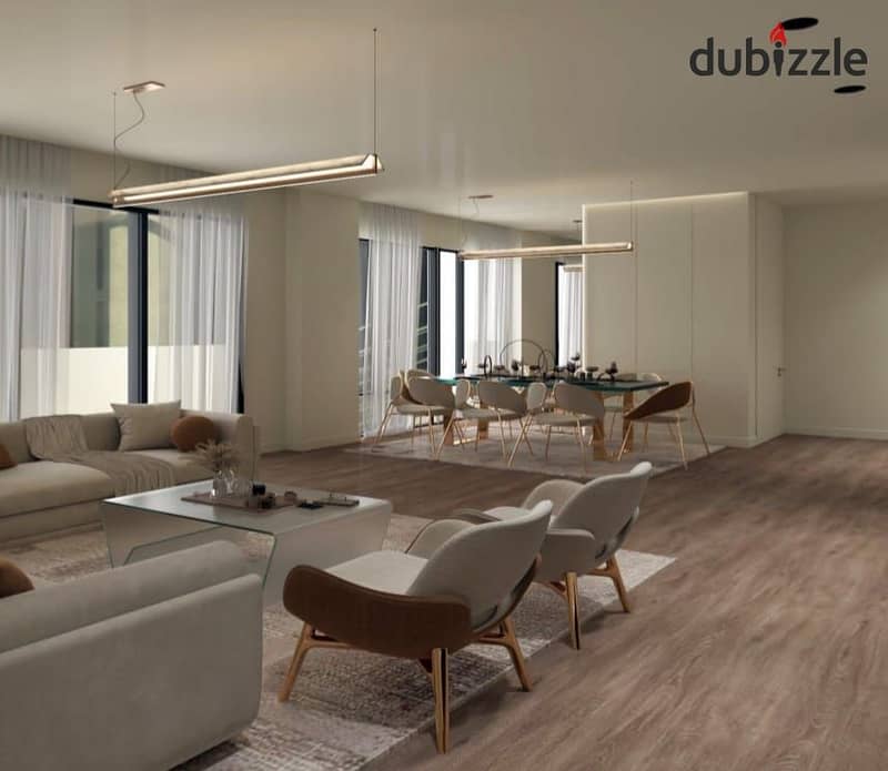 A 3-bedroom apartment with a private garden for sale in front of Dandy Mall, available in installments. 7