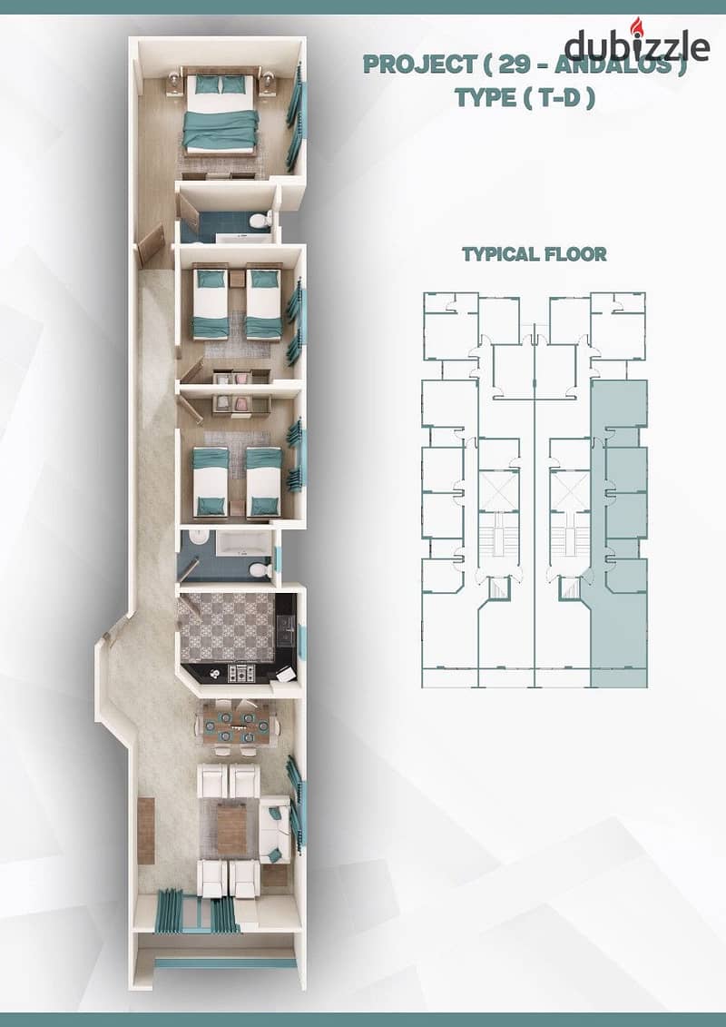 بمقدم 50% وتقسيط علي سنتين شقة 160م الأندلس التجمع القاهرة الجديدة Andalus 5th Settlement New Cairo 2