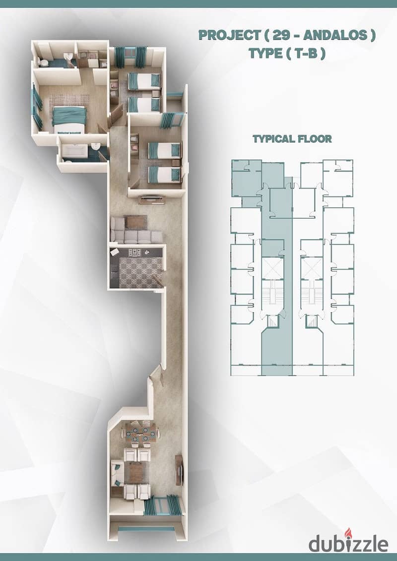 بمقدم 50% وتقسيط علي سنتين شقة 160م الأندلس التجمع القاهرة الجديدة Andalus 5th Settlement New Cairo 3