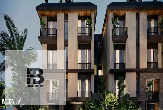 For sale townhouse corner 205 meters in Telal East Compound with 10% down payment   close to  Mountain View i city, Palm Hills New Cairo 7