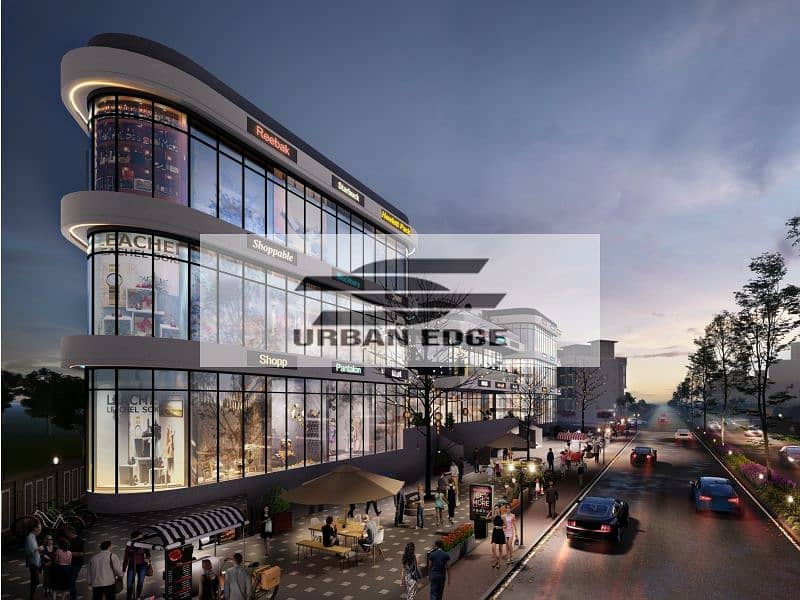 Shop for rent 110 m in the most vibrant mall in the Fifth Settlement directly in front of the AUC 2