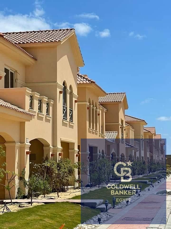 Chalet for sale, 150 meters, immediate delivery, fully finished, in La Vista Bay East, and the rest in equal installments 10