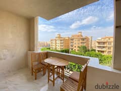 Furnished apartment with elegant taste and a distinctive view for rent in the Fifth Settlement, Laila Compound